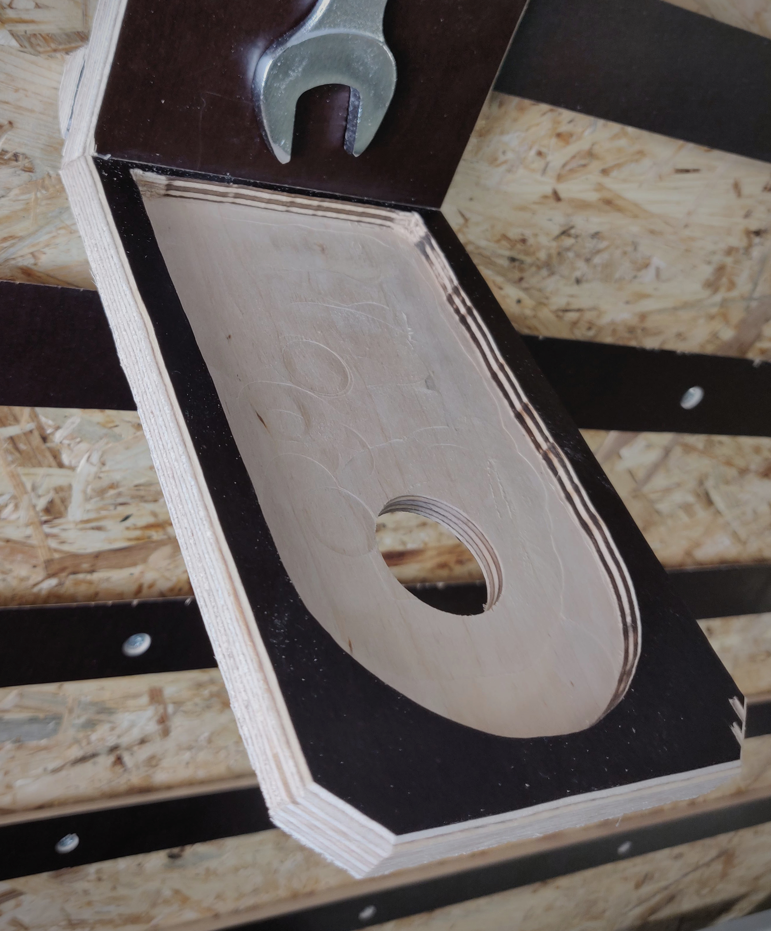 Gefräste Bodenplatte